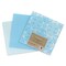 Mosaic Mercantile Opalescent Glass Pack - Aqua, 8" x 8", Pkg of 3